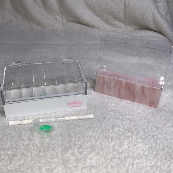 LIVBAY LASH extension tape dispenser tweezer holder stand storage bundle - Picture 1 of 12
